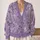 Lavender Wildflower Meadow Florals For Everyday Layering And Office Casual Womenswear All-over Print Knitted Cardigan - 2
