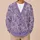 Lavender Wildflower Meadow Florals For Everyday Layering And Office Casual Womenswear All-over Print Knitted Cardigan - 6