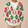 Red Green Christmas Ornaments for Holiday Parties and Cozy Winter Celebrations at Home All-over Print Knitted Cardigan - 6