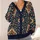 Bohemian Mosaic Floral Medallions for Cozy Winter Layering and Everyday Wear in Navy All-over Print Knitted Cardigan - 4