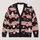Cute Halloween Cats, Pumpkins and Ghosts for Cozy Fall Layering, Women and Teens All-over Print Knitted Cardigan - 1