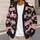 Cute Halloween Cats, Pumpkins and Ghosts for Cozy Fall Layering, Women and Teens All-over Print Knitted Cardigan - 5