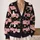 Cute Halloween Cats, Pumpkins and Ghosts for Cozy Fall Layering, Women and Teens All-over Print Knitted Cardigan - 2