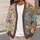 Colorful Floral Peace Sign Motifs for Relaxed Weekend Layering and Boho Festival Style All-over Print Knitted Cardigan - 5