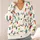 Colorful String Lights for Festive Layering and Cozy Everyday Holiday Style for Women All-over Print Knitted Cardigan - 4