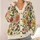 Vintage Floral Blooms and Botanical Foliage for Cozy Everyday Layering for Women All-over Print Knitted Cardigan - 4