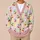 Pastel Cherry Hearts And Soft Checks For Casual Weekend Layering And Weekend Style All-over Print Knitted Cardigan - 6