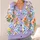 Pastel Floral Bow Motifs for Spring Layering, Casual Garden Style, and Everyday Wear All-over Print Knitted Cardigan - 4