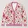 Pink Daisy Flowers for Cozy Fall Layering, Romantic Garden Style for Women Everyday Wear All-over Print Knitted Cardigan - 1