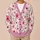 Pink Daisy Flowers for Cozy Fall Layering, Romantic Garden Style for Women Everyday Wear All-over Print Knitted Cardigan - 6