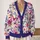 Pink Purple Butterfly Garden for Everyday Layering and Weekend Dates for Women Plus Size All-over Print Knitted Cardigan - 2