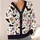 Black Bat Floral Halloween Moon Star Style for Festive Everyday Layering Women Adults All-over Print Knitted Cardigan - 4