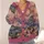 Pink Swirling Night Sky and Village Scene for Autumn Vacation Layering, Women All-over Print Knitted Cardigan - 4