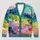 Abstract Color Block Layers for Autumn Vacation Style and Casual Weekend Wear Outfits All-over Print Knitted Cardigan - 1