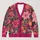 Magenta Floral Garden Blooms for Spring Layering and Everyday Style for Modern Women All-over Print Knitted Cardigan - 1