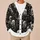 Skull Black Cat Halloween Gothic Style for Casual Layering and Night Out Fashion All-over Print Knitted Cardigan - 6