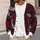 Red Rose Bats Halloween Layering Style for Men and Women, Gothic Floral Evening Wear All-over Print Knitted Cardigan - 5