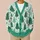 Cute Evergreen Trees And Stars For Cozy Holiday Gatherings And Festive Winter Layering All-over Print Knitted Cardigan - 6
