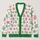Red Green Snowflakes for Festive Holiday Gatherings and Cozy Winter Layering for Women All-over Print Knitted Cardigan - 1