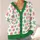Red Green Snowflakes for Festive Holiday Gatherings and Cozy Winter Layering for Women All-over Print Knitted Cardigan - 4