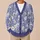 Lavender Daisy Floral Blooms for Everyday Layering and Relaxed Commuting Style Women All-over Print Knitted Cardigan - 6