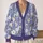 Lavender Daisy Floral Blooms for Everyday Layering and Relaxed Commuting Style Women All-over Print Knitted Cardigan - 2