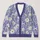 Lavender Daisy Floral Blooms for Everyday Layering and Relaxed Commuting Style Women All-over Print Knitted Cardigan - 1