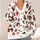 Snowmen And Penguins For Cozy Christmas Gatherings, Winter Cheer, And Holiday Style All-over Print Knitted Cardigan - 4
