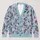 Light Blue Red Berry Branches for Winter Celebrations and Everyday Layering for Women All-over Print Knitted Cardigan - 1