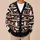 Whimsical Ghosts, Bats And Pink Autumn Florals For Cozy Halloween Layering Style All-over Print Knitted Cardigan - 6