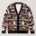 Whimsical Ghosts, Bats And Pink Autumn Florals For Cozy Halloween Layering Style All-over Print Knitted Cardigan - 1