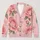 Blush Pink Rose Motif for Soft Autumn Layering and Romantic Everyday Women's Style All-over Print Knitted Cardigan - 1