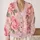 Blush Pink Rose Motif for Soft Autumn Layering and Romantic Everyday Women's Style All-over Print Knitted Cardigan - 2