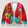 Colorful Bear Hearts for Cozy Everyday Layering and Cheerful Weekend Adventures Together All-over Print Knitted Cardigan - 1
