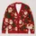 Santa Claus Holiday Cheer for Festive Winter Gatherings and Cozy Seasonal Style All-over Print Knitted Cardigan - 1