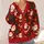 Santa Claus Holiday Cheer for Festive Winter Gatherings and Cozy Seasonal Style All-over Print Knitted Cardigan - 4