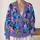 Colorful Botanical Leaves for Relaxed Everyday Layering and Creative Weekend Style All-over Print Knitted Cardigan - 2