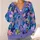 Colorful Botanical Leaves for Relaxed Everyday Layering and Creative Weekend Style All-over Print Knitted Cardigan - 4