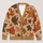 Autumn Maple Leaves in Warm Earth Tones for Cozy Layering on Weekend Outings All-over Print Knitted Cardigan - 1