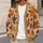 Autumn Maple Leaves in Warm Earth Tones for Cozy Layering on Weekend Outings All-over Print Knitted Cardigan - 5