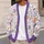 Cute Purple Ghost Pumpkin Floral Fall Layering Gift For Women Halloween Lovers Cozy Days All-over Print Knitted Cardigan - 5