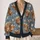 Daisy Crown Highland Cow Portraits for Cozy Farmhouse Weekends and Nature Lovers All-over Print Knitted Cardigan - 2