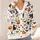 Halloween Ghost Cat Pumpkin Witches Theme for Festive Everyday Layering for Women All-over Print Knitted Cardigan - 4