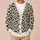 Halloween Leopard Bats for Casual Autumn Layering, Witchy Animal Style for Women All-over Print Knitted Cardigan - 6