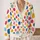 Colorful Polka Dots For Everyday Layering, Weekend Outings, And Easy Casual Style All-over Print Knitted Cardigan - 2