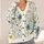 Teal And Mustard Wildflowers For Spring Layering, Vacation Days, And Date Outfits All-over Print Knitted Cardigan - 4
