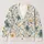 Teal And Mustard Wildflowers For Spring Layering, Vacation Days, And Date Outfits All-over Print Knitted Cardigan - 1