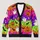 Pumpkin Ghost Bat Candy Corn Halloween Autumn Style For Women Cozy Everyday Layering All-over Print Knitted Cardigan - 1