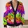 Pumpkin Ghost Bat Candy Corn Halloween Autumn Style For Women Cozy Everyday Layering All-over Print Knitted Cardigan - 2