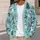 Snowmen, Pine Trees and Holly for Cozy Holiday Layering at Festive Gatherings for Women All-over Print Knitted Cardigan - 5